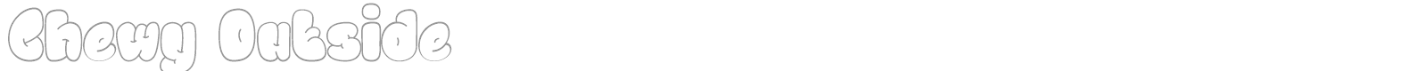 Chewy Inside font preview